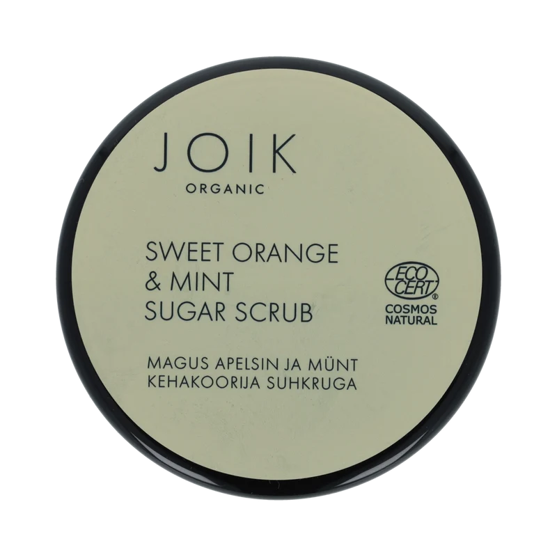 Joik Organics Sweet orange & mint sugar scrub vegan 210.00 Gram