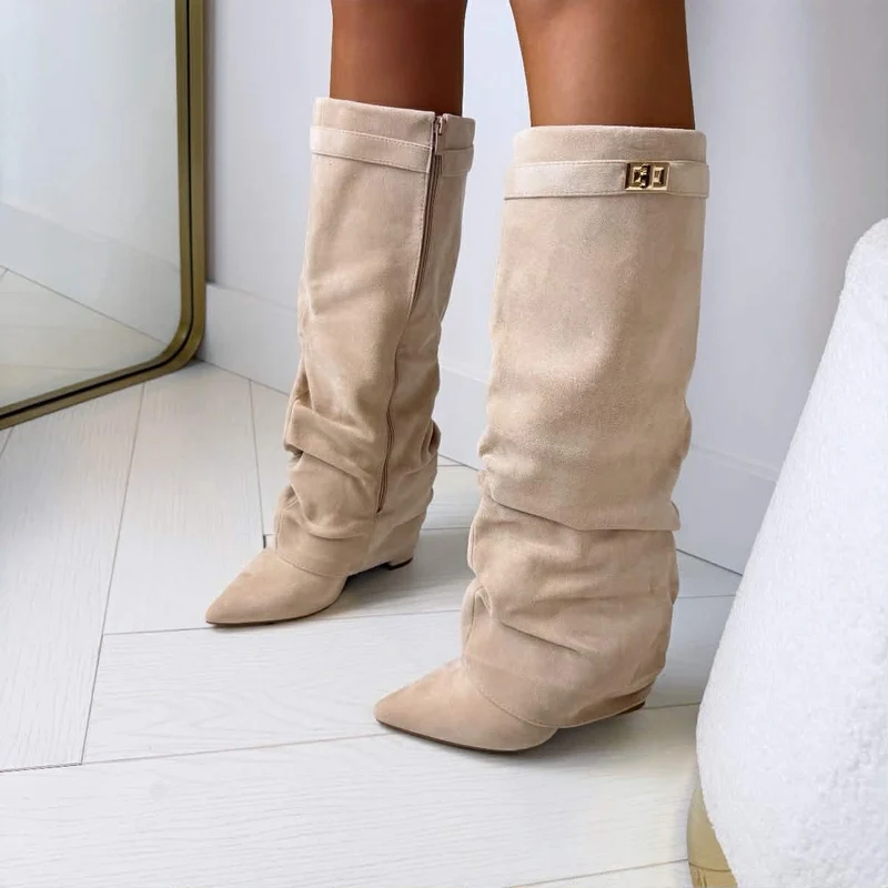 BRITNEY SUEDE LAARS 7665A-1 - BEIGE