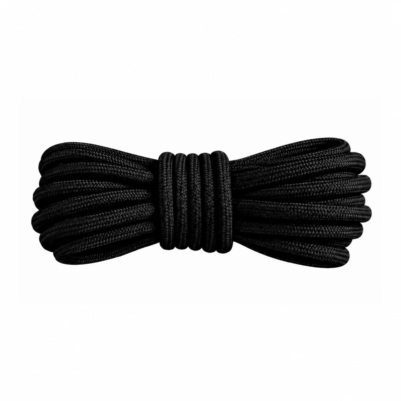 Ronde Veters Zwart - Premium Kwaliteit - Perfect voor Yeezy