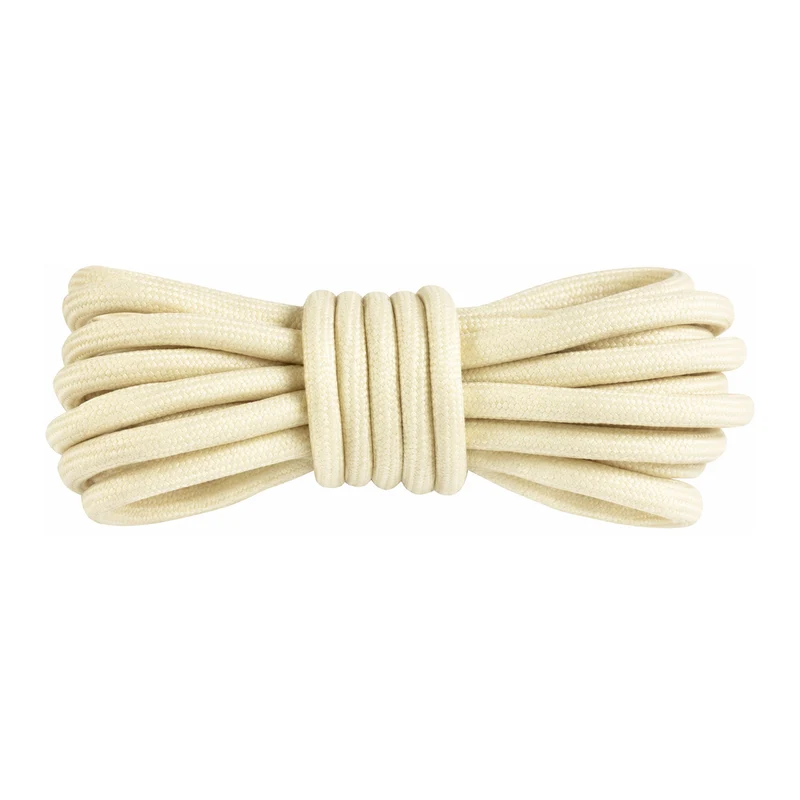 Ronde Veters Beige - Premium Kwaliteit - Perfect voor Yeezy