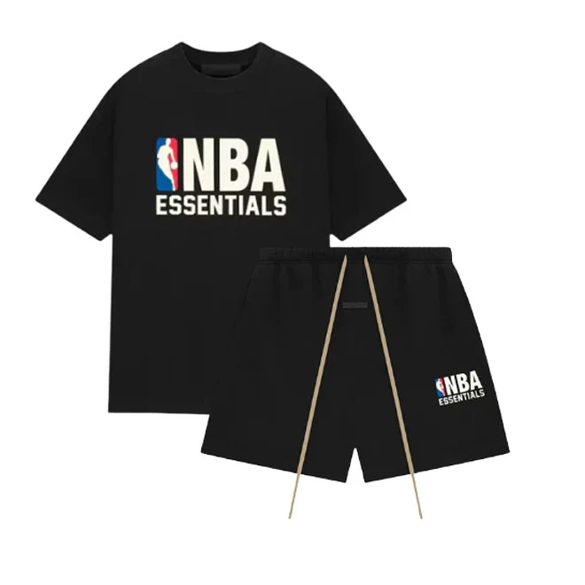 Fear of God Essentials NBA Black White Summer Set