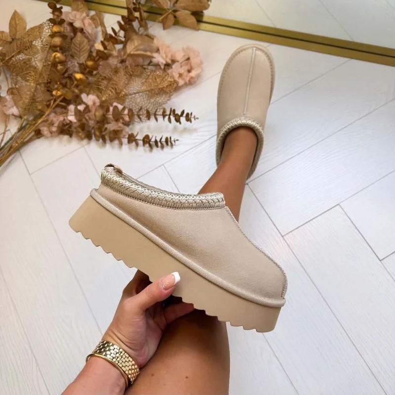 REAL LEATHER PANTOFFEL 2522 - BEIGE