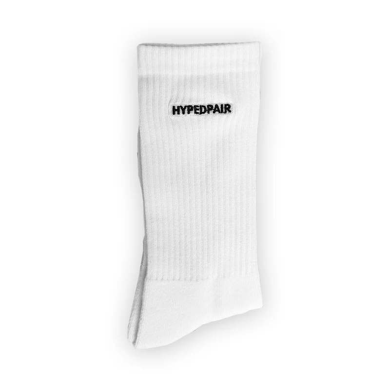 Hypedpair unisex sportsokken wit (3-Pack) - Premium comfort & perfecte sneaker fit