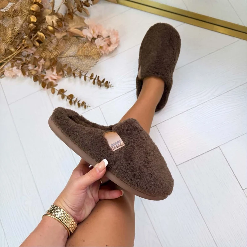 TEDDY PANTOFFEL X30-PL - BROWN