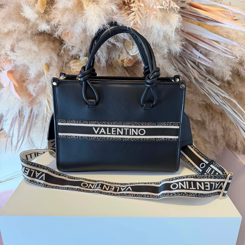VALENTINO BAGS WINTER AELLA SHOPPING BAG VBS9ZW04 - NERO