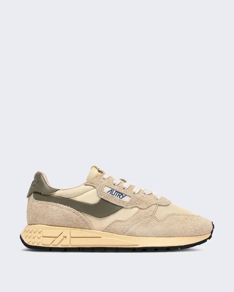 Heren Reelwind Low sneaker van suède Beige