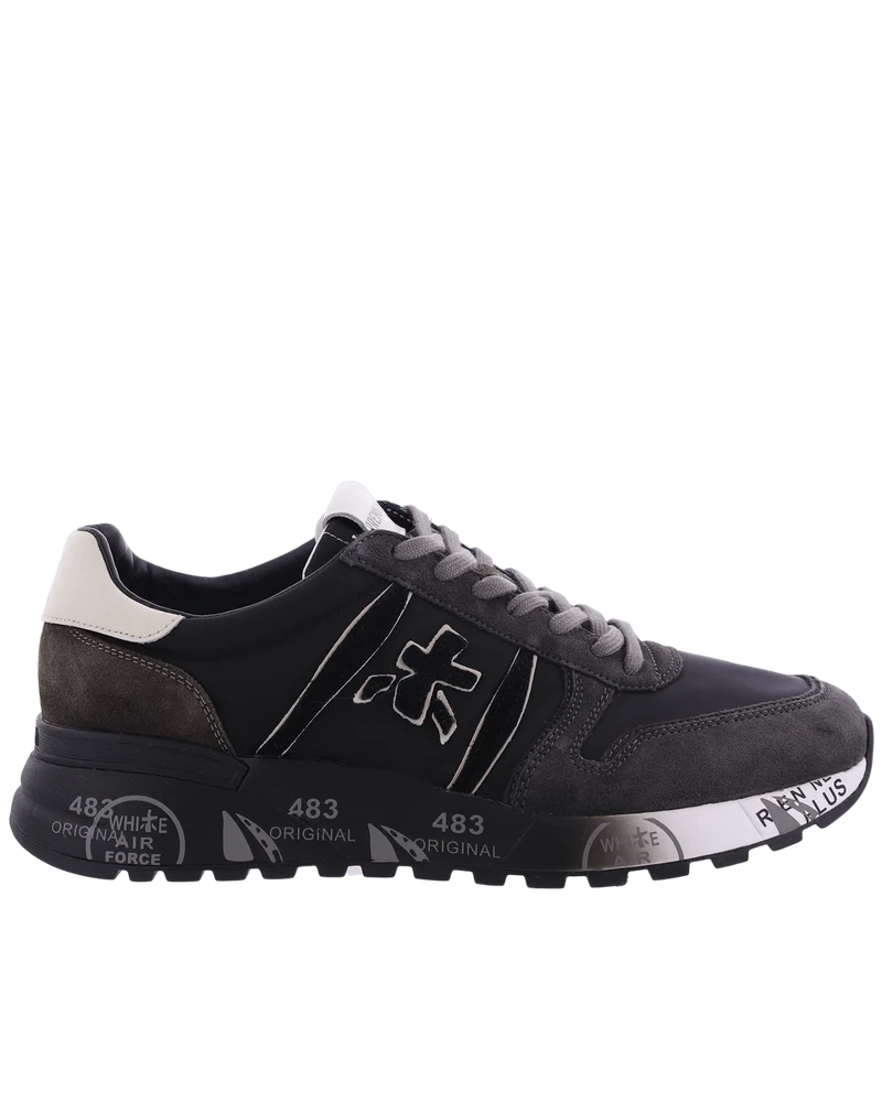 Heren Lander Sneaker Grijs/Zwart