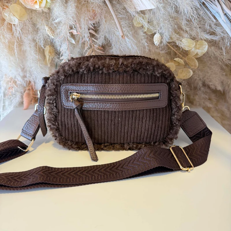 TEDDY RIB BAG EC60282 - COFFEE