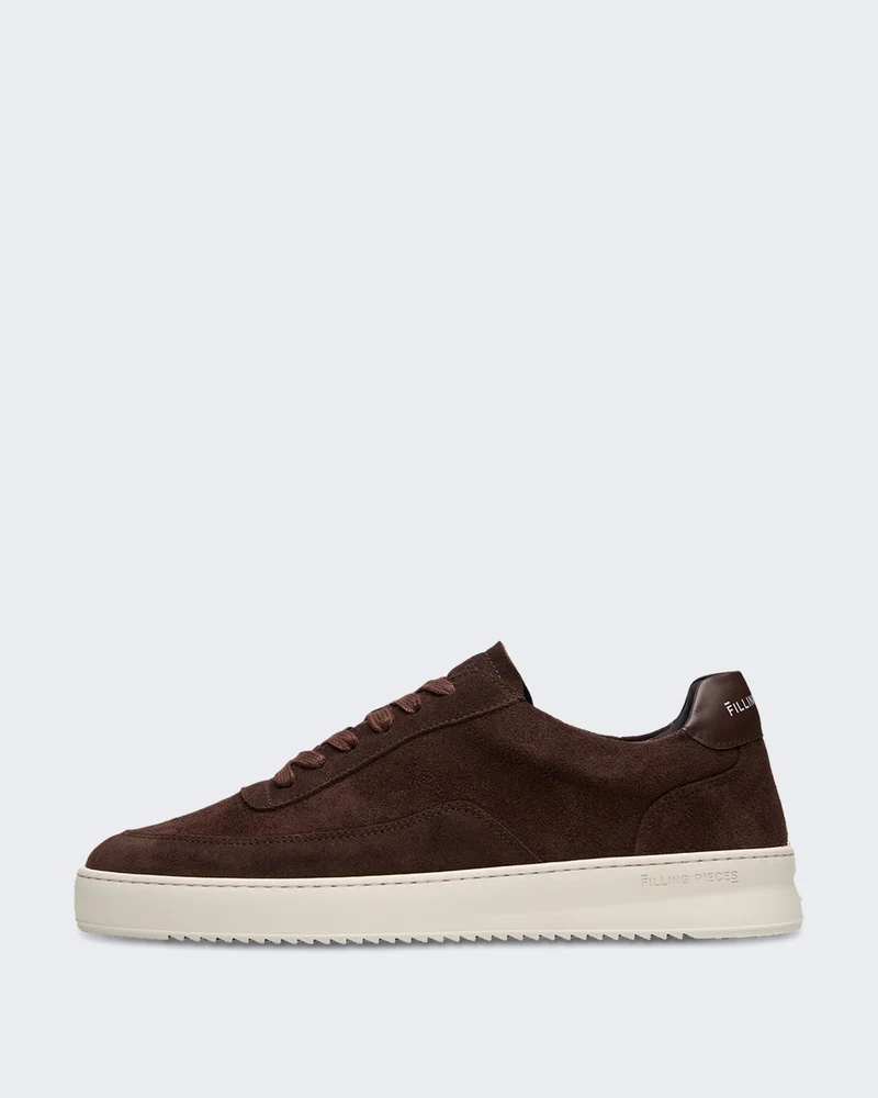 Heren Mondo suède sneaker in Chocoladebruin