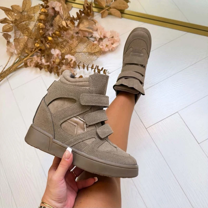 LOLA WEDGE BOOT 8-529 - KHAKI