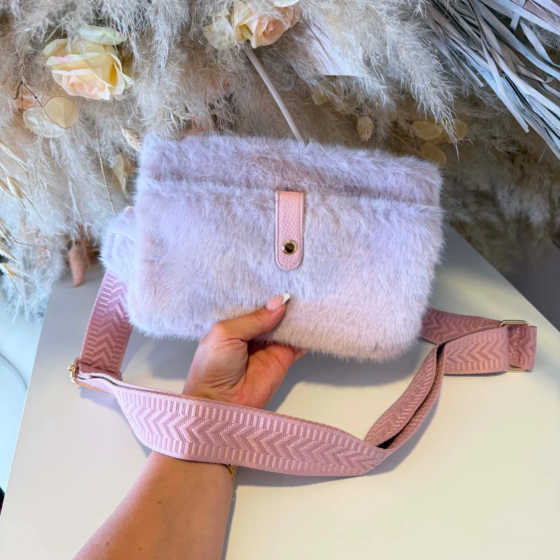 FLAT FLUFFY BAG H3229 - PINK