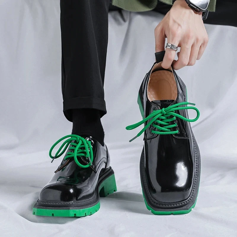 Lakleer Oxford herenschoenen