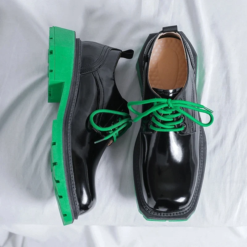 Lakleer Oxford herenschoenen