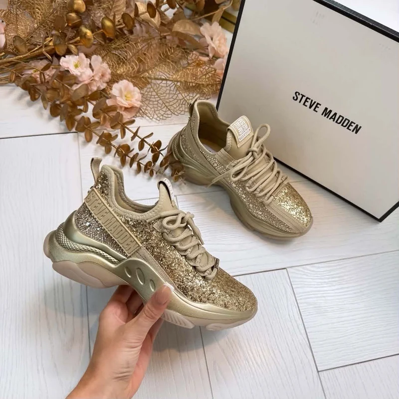*LAATSTE MAAT 37* STEVE MADDEN MAXILLA-G SNEAKER 3431 - BRONZE