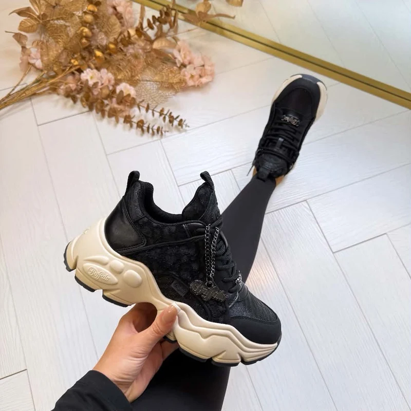 BUFFALO BINARY GLAM SNEAKER 18468 - BLACK