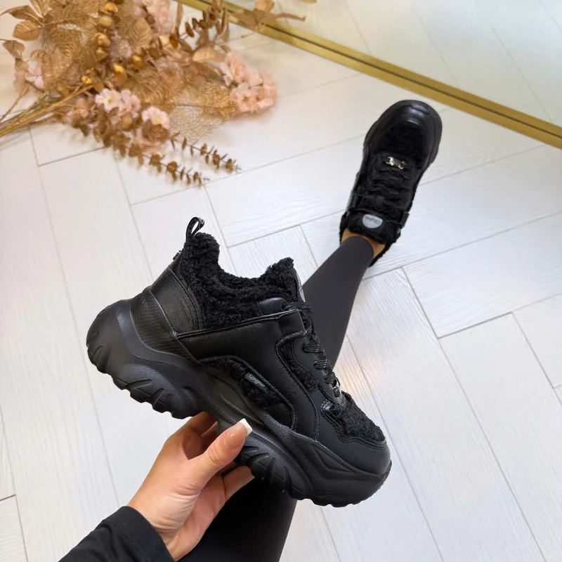 BUFFALO BLISS WARM SNEAKER 18346 - BLACK