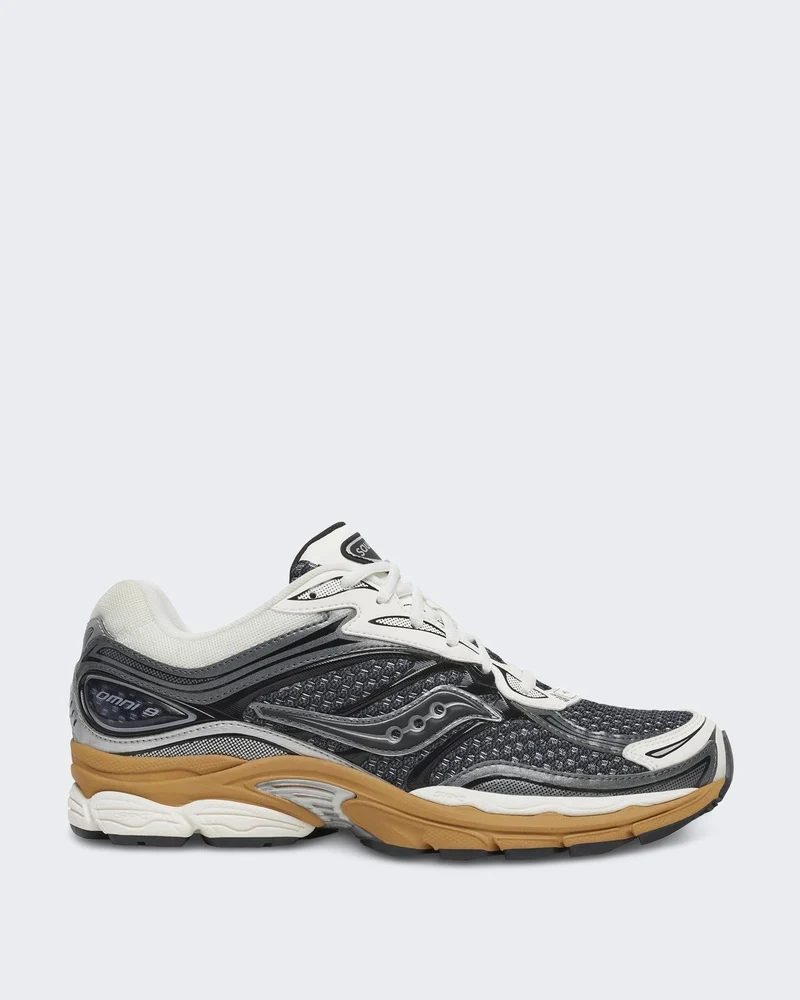 Heren Hardloopsneaker met demping en stabiliteit Grijs