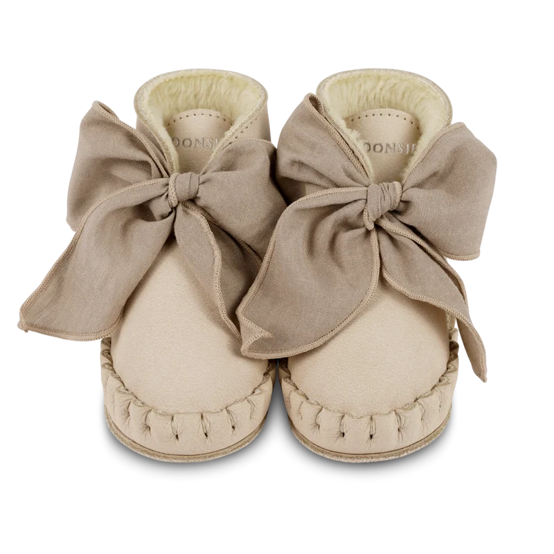 Pina organza booties powder nubuck