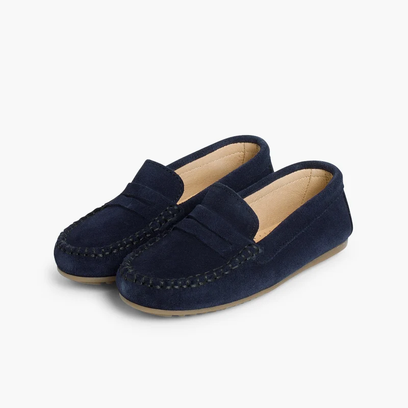 Loafers navy blue