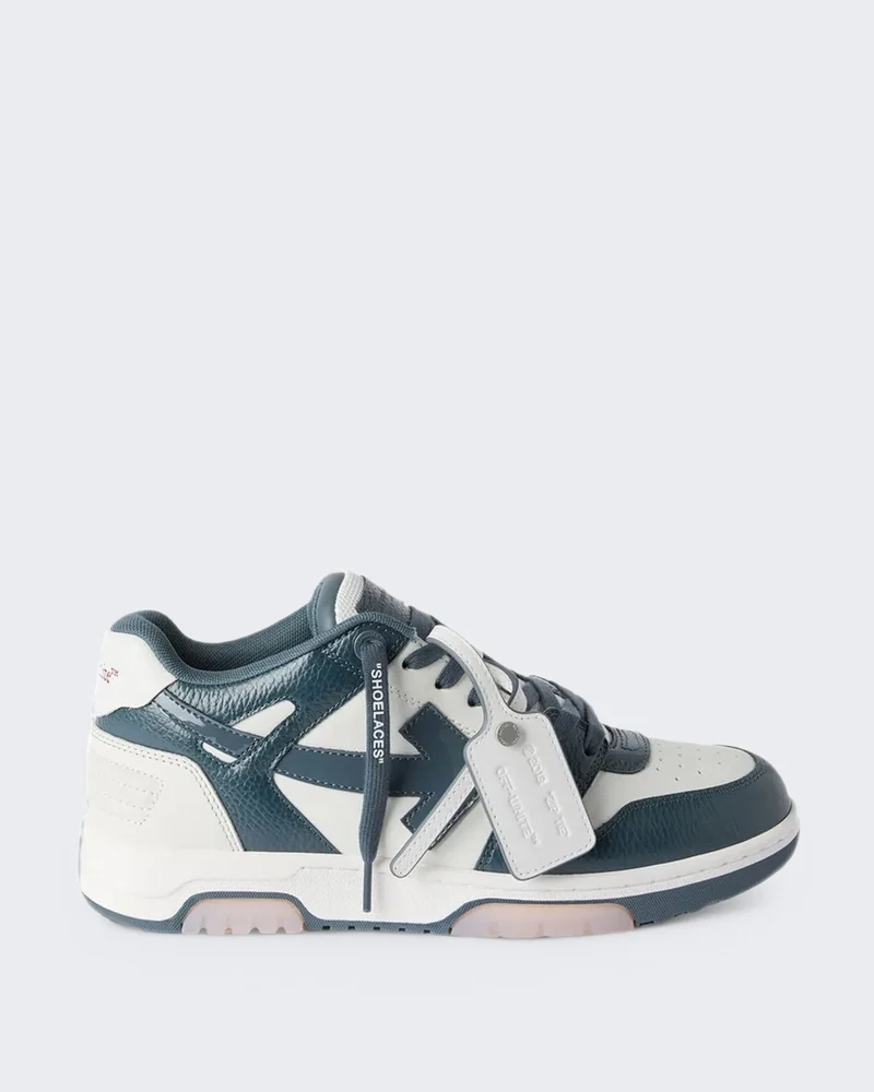 Heren Out Of Office sneaker wit met donkerblauw