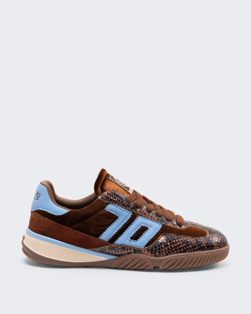 Dames Fireball sneaker fluweel Bruin