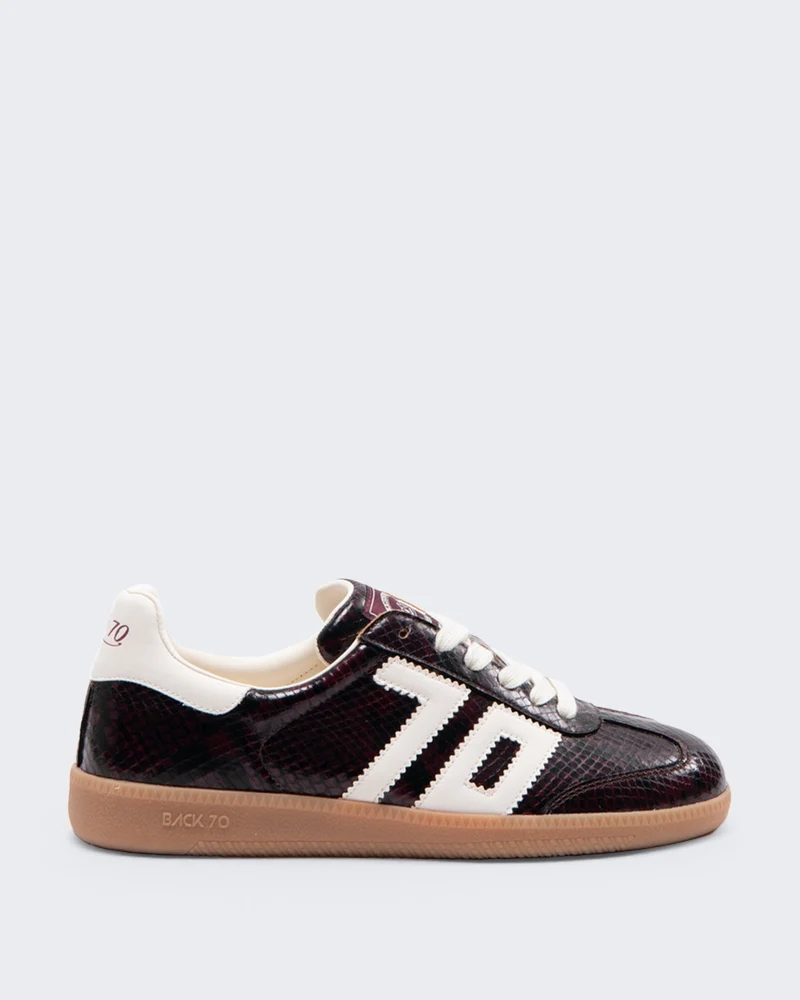 Dames Cloud sneaker snake Bordeauxrood