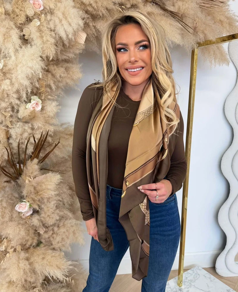 GUESS CAMDEN KEFIAH SCARF AW5652POL03 - ESPRESSO