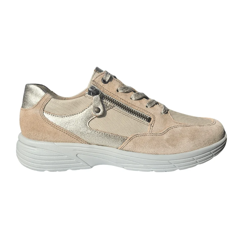 Hartjes sporty damessneaker - Beige