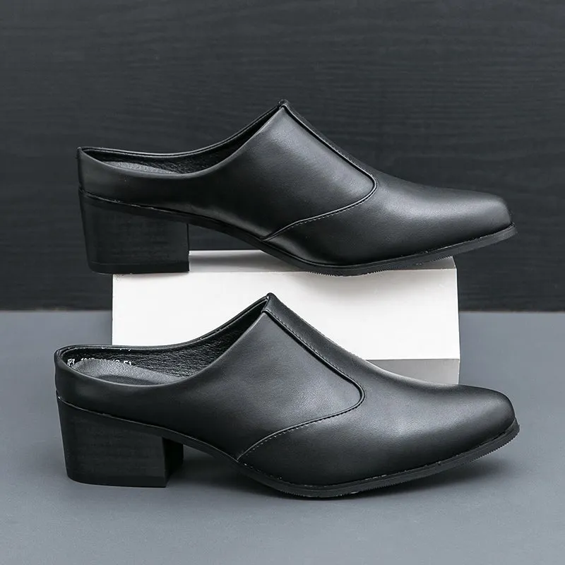 Unisex schoenen met halfhoge hakken