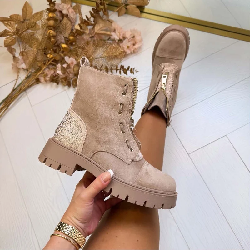 AMALIA BOOT A-1015V - BEIGE