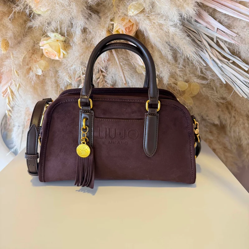 LIU JO AGENI BOSTON BAG AF6006/T711A - DEEP BROWN