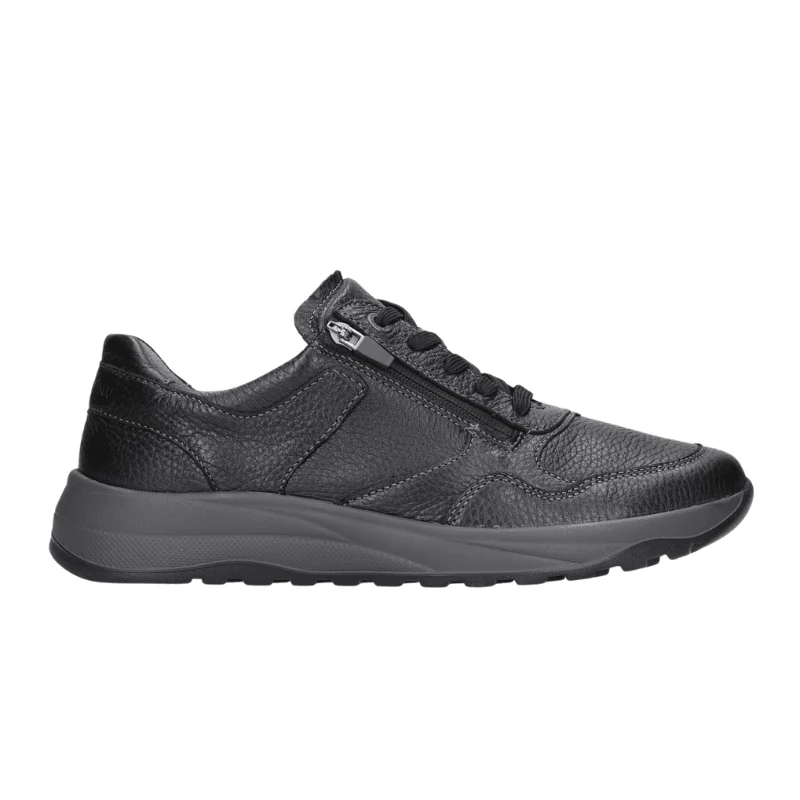 Waldläufer brede herensneaker - Zwart