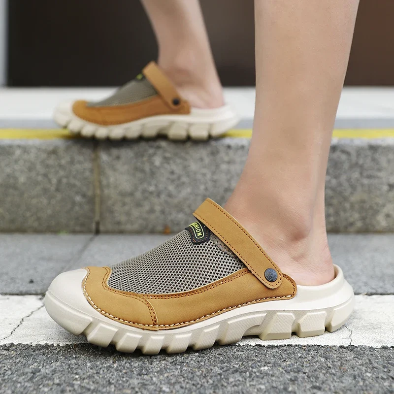 Zomerse outdoor slippers voor heren, antislip strandslippers