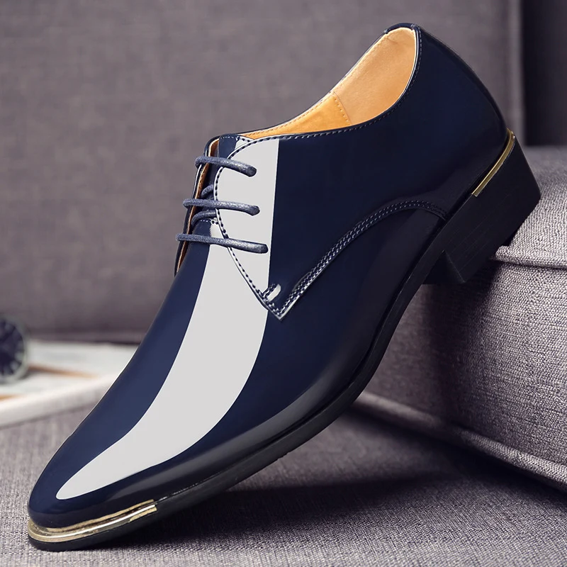 Lakleren schoenen voor heren, nette schoenen