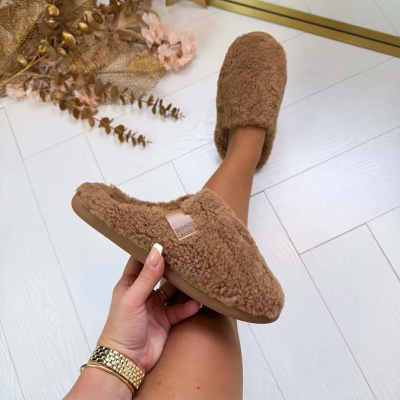 TEDDY PANTOFFEL X30-PL -CAMEL