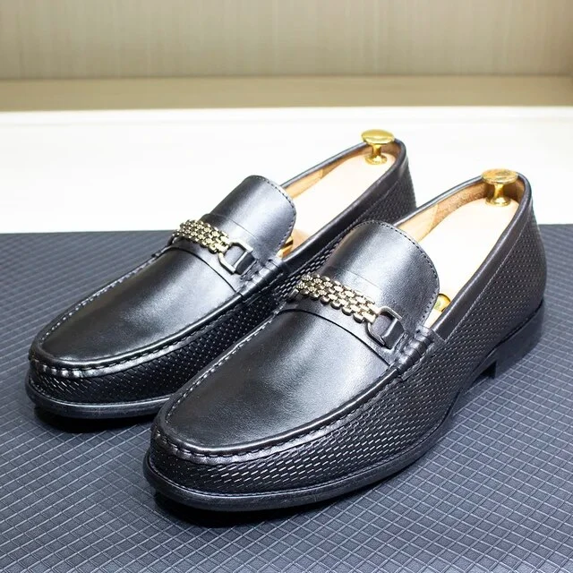 Echt lederen zakelijke kledingschoenen Comfortabele herenschoenen