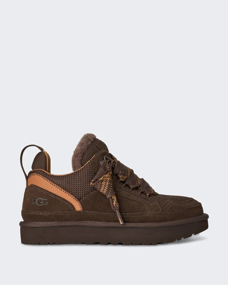 Dames Lowmel sneaker met zachte voering Cacaobruin
