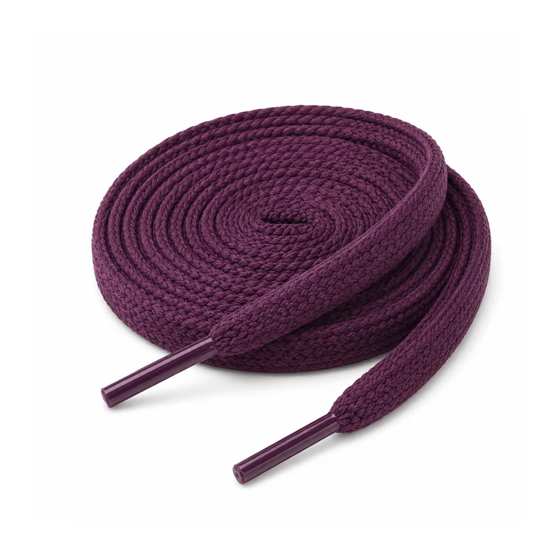 Schoenveters Donkerpaars/Cherry 100-160cm - Platte Veters - Sneaker Veters