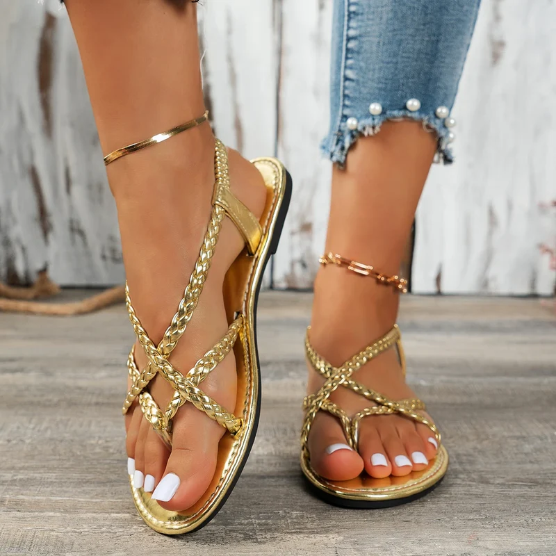 Casual sandalen met clip-teen en holle binnenkant