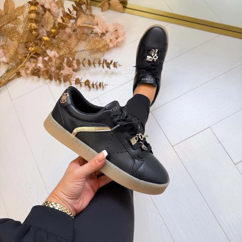 GUESS CHARM LOGO SNEAKER FLFJA2ELE12 - BLACK