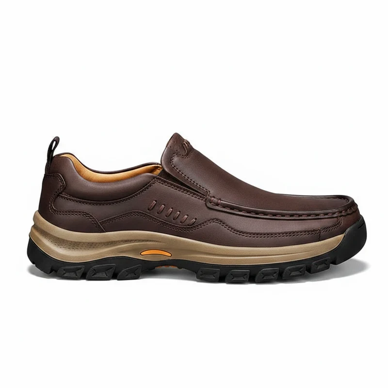 Handgemaakte herenloafers: stijlvolle lage schoenen voor op kantoor en in de vrije tijd.
