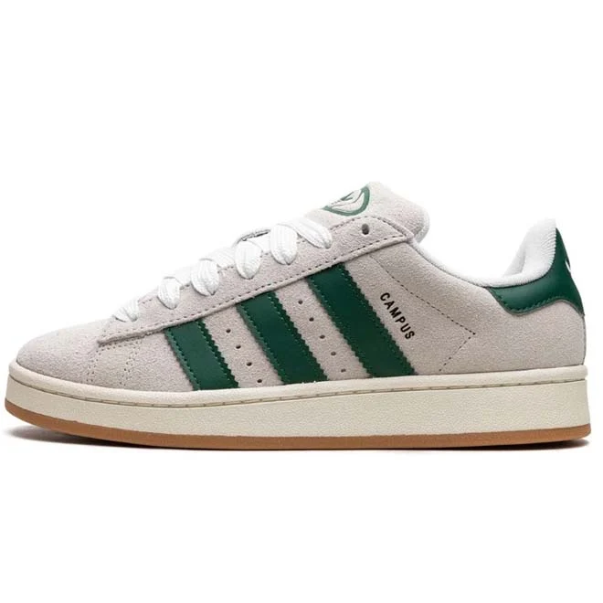 Adidas Campus 00s Crystal White Dark Green