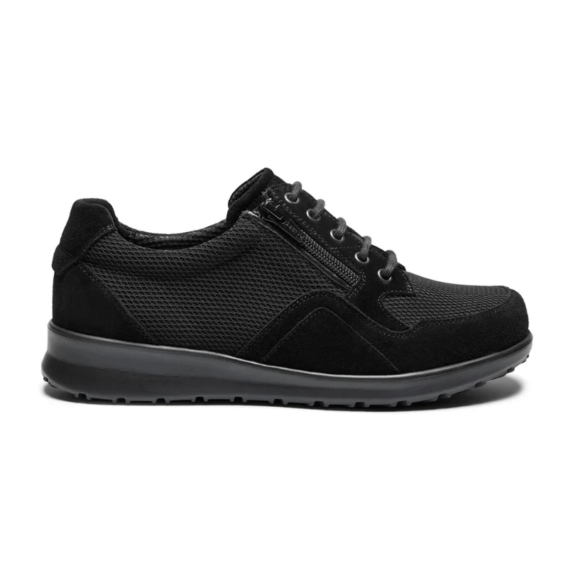 New Feet brede damesschoenen - Zwart