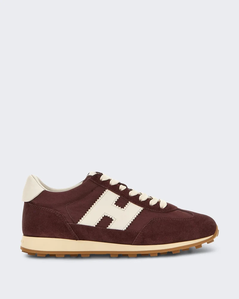Dames H727 Sneaker met H-detail Rood