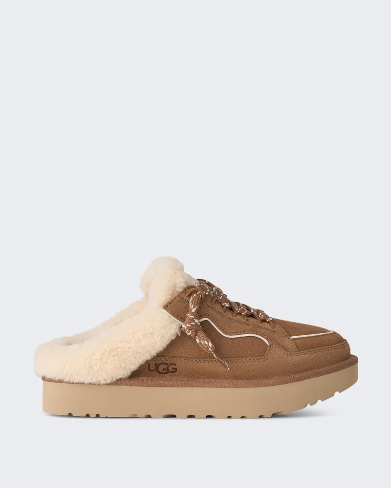 Dames Muil met zachte voering in Beige Chestnut