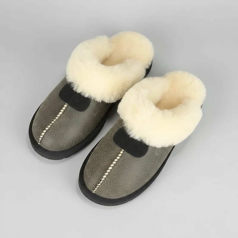 KZZO Pantoffels van schapenvacht - Comfortabele winterschoenen voor binnen voor dames