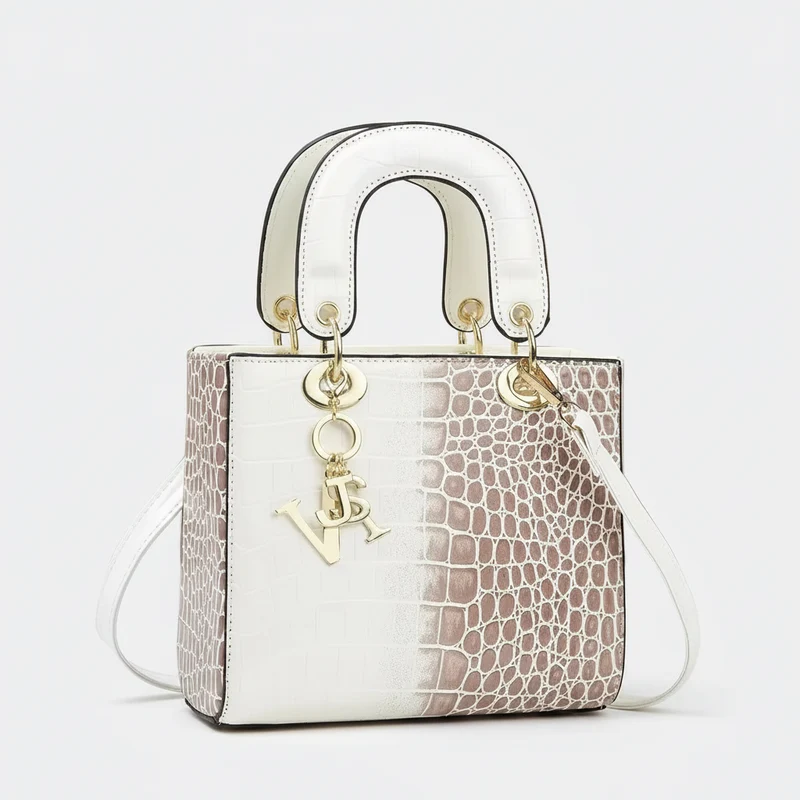Glanzende leren schoudertas voor dames - Luxe designer crossbody messenger handtas