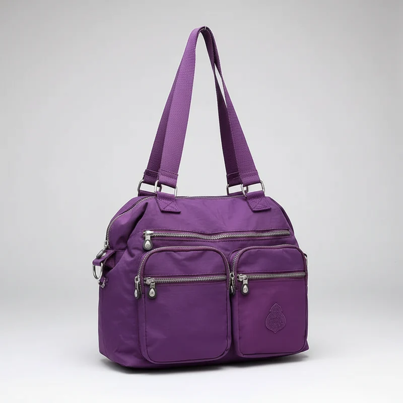 Waterdichte nylon schoudertas voor dames - Grote handtas/crossbodytas
