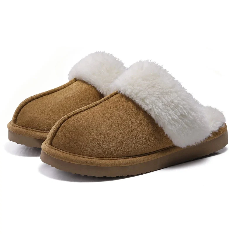 Comwarm Winter Fluffy Fur Slippers voor Dames - Comfortabele pantoffels en slippers van imitatiebont voor binnen