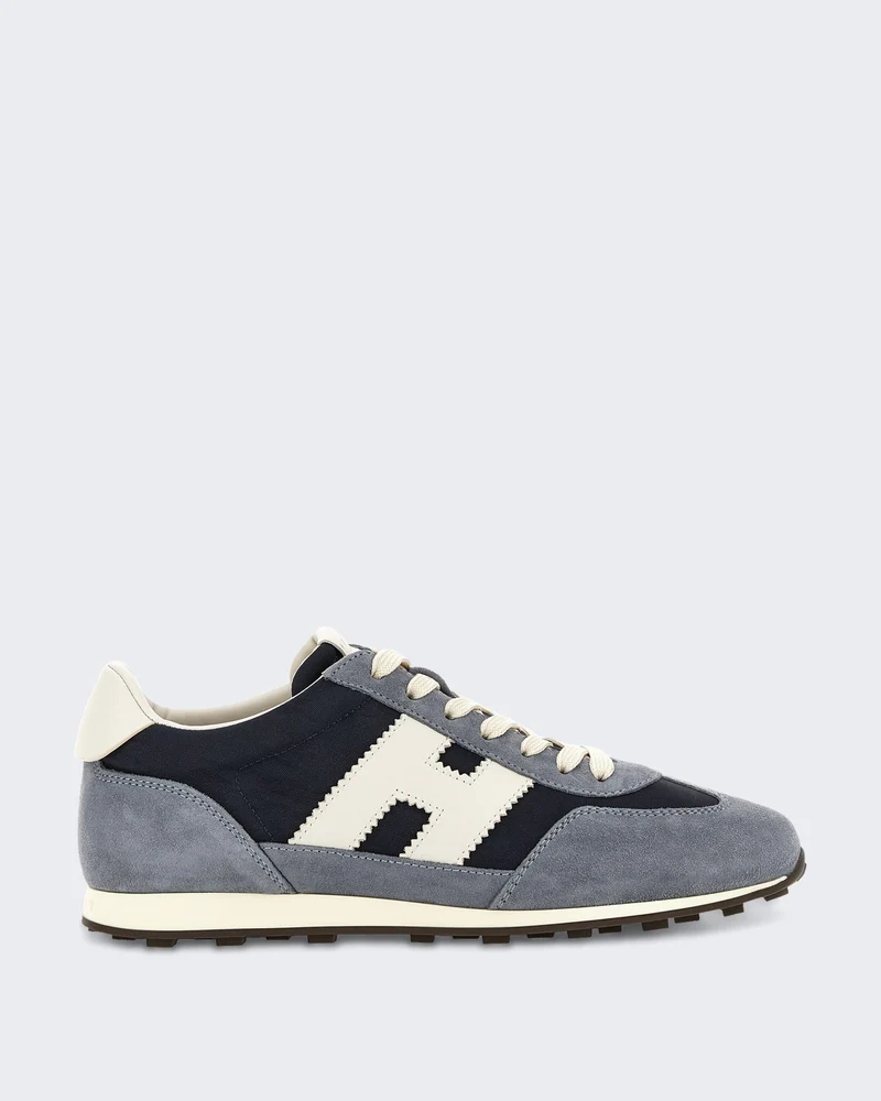 Heren H699 Veterschoenen sneaker met H-logo Blauw